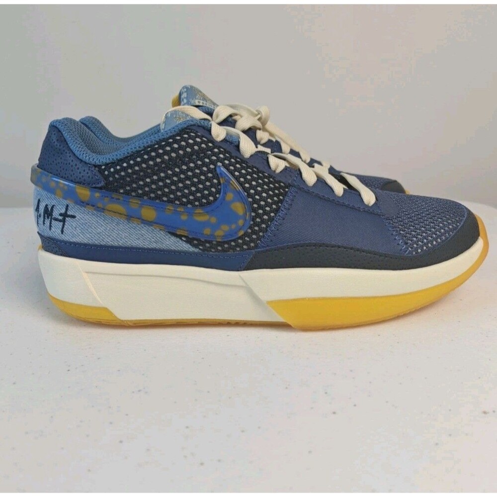 Nike Ja 1 SE GS Mystic Navy Boys Sz US - 4.5Y Athletic Basketball Shoes Sneakers